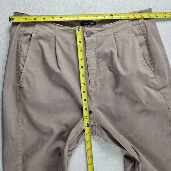 Bundle of 2 Eileen Fischer Organic Cotton Tapered Pant Pink Navy Lg/14 - Picture 10 of 15